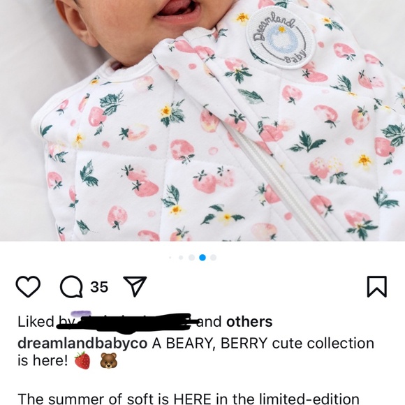 Dreamland Baby swaddle *limited edition print* - Picture 3 of 4